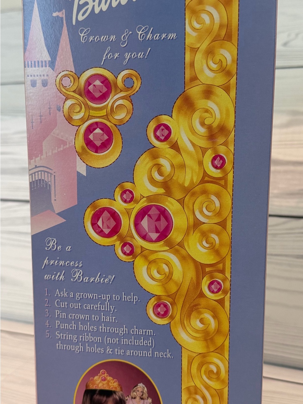 1999 Barbie Princess Pink and Gold Doll with Sparkle Gown, new, unopened - Picture 2 of 2